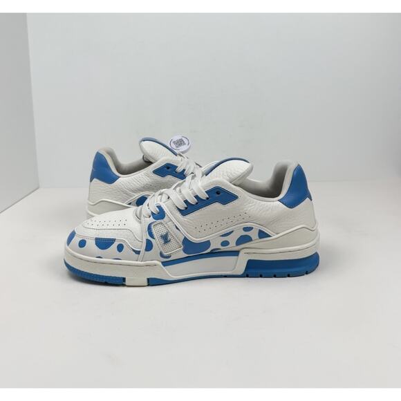 Size 6.5LV/7.5US - Louis Vuitton x Yayoi Kusama Trainer💙 RETAIL $1.4K! - Picture 7 of 10